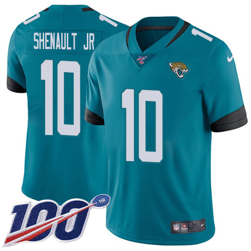 Nike Jaguars #10 Laviska Shenault Jr. Teal Green Alternate Youth Stitched NFL 100th Season Vapor Untouchable Limited Jersey
